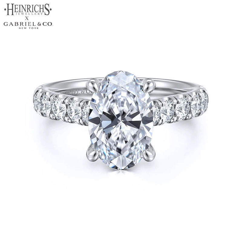 1.50ctr-4.00ctr Oval Cut Lab Grown Diamond Ring