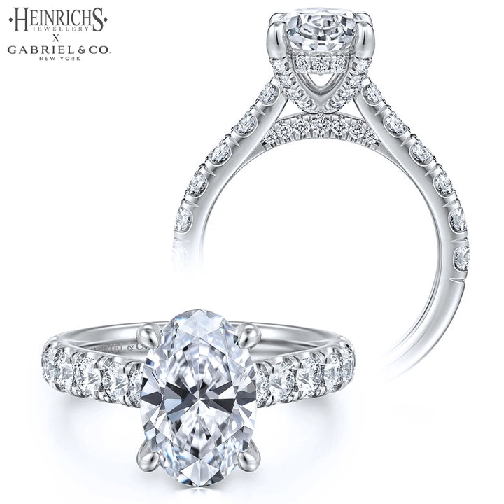 1.50ctr-4.00ctr Oval Cut Lab Grown Diamond Ring Tailor Made