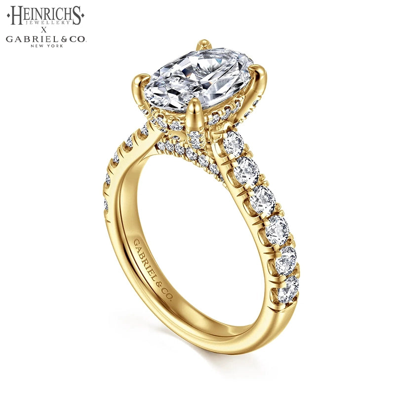 1.50ctr-4.00ctr Oval Cut Lab Grown Diamond Ring
