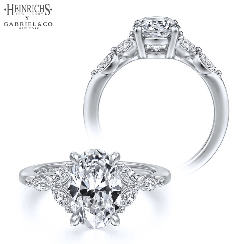 1.50ctr-3.00ctr Oval Cut Lab Grown Diamond Ring Tailor Made