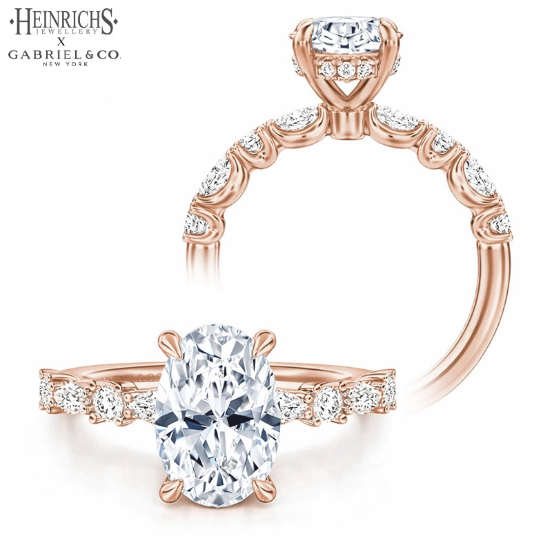 1.25ctr-3.00ctr Oval Cut Lab Grown Diamond Ring