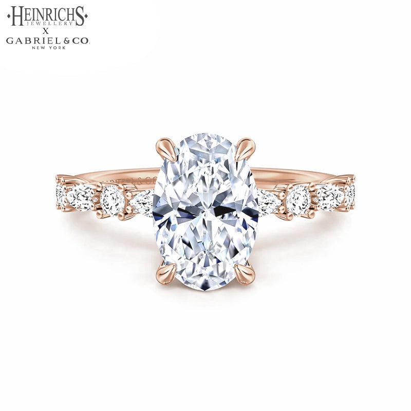 1.25ctr-3.00ctr Oval Cut Lab Grown Diamond Ring