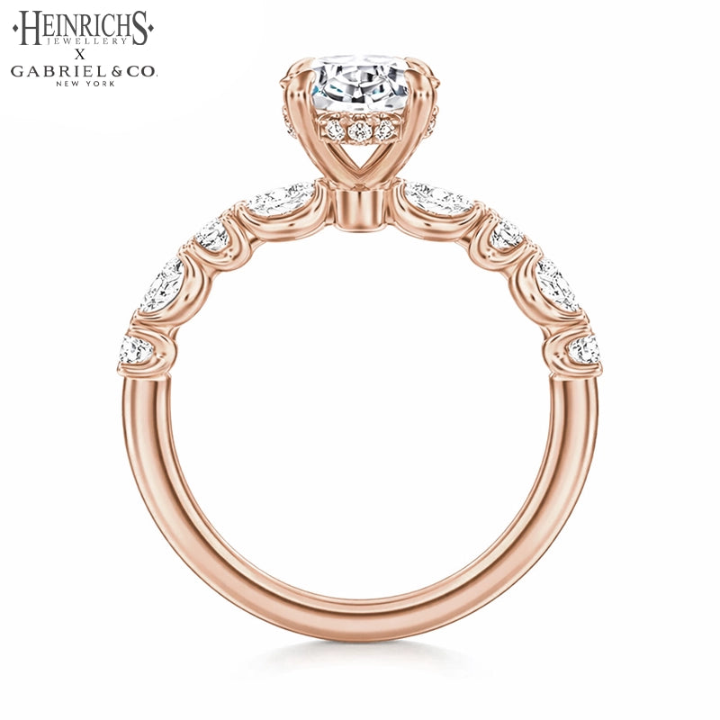 1.25ctr-3.00ctr Oval Cut Lab Grown Diamond Ring