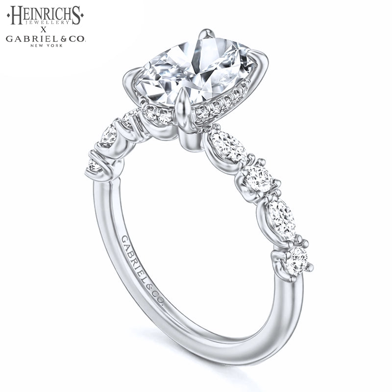 1.25ctr-3.00ctr Oval Cut Lab Grown Diamond Ring Tailor Made