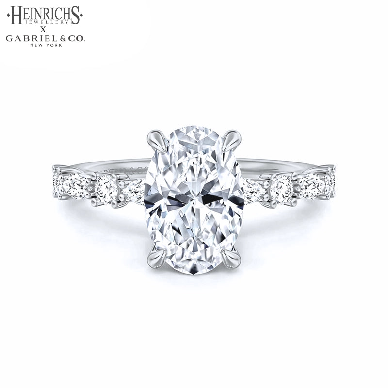 1.25ctr-3.00ctr Oval Cut Lab Grown Diamond Ring