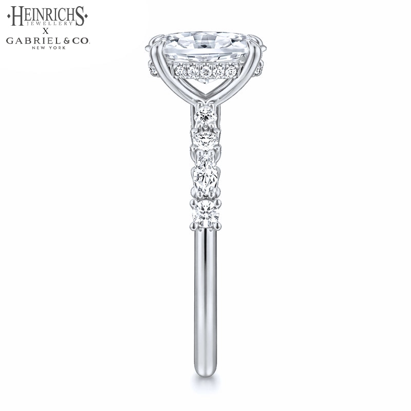 1.25ctr-3.00ctr Oval Cut Lab Grown Diamond Ring