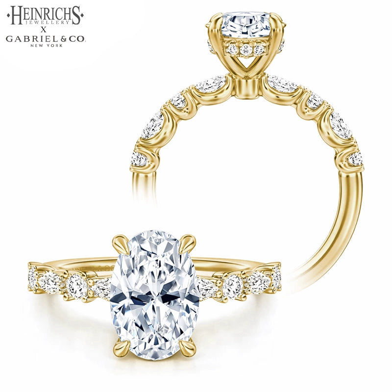 1.25ctr-3.00ctr Oval Cut Lab Grown Diamond Ring