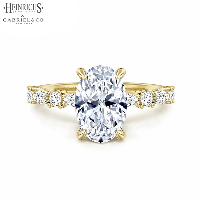 1.25ctr-3.00ctr Oval Cut Lab Grown Diamond Ring