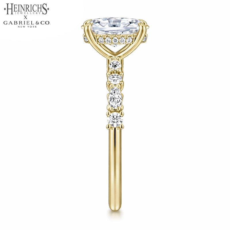 1.25ctr-3.00ctr Oval Cut Lab Grown Diamond Ring