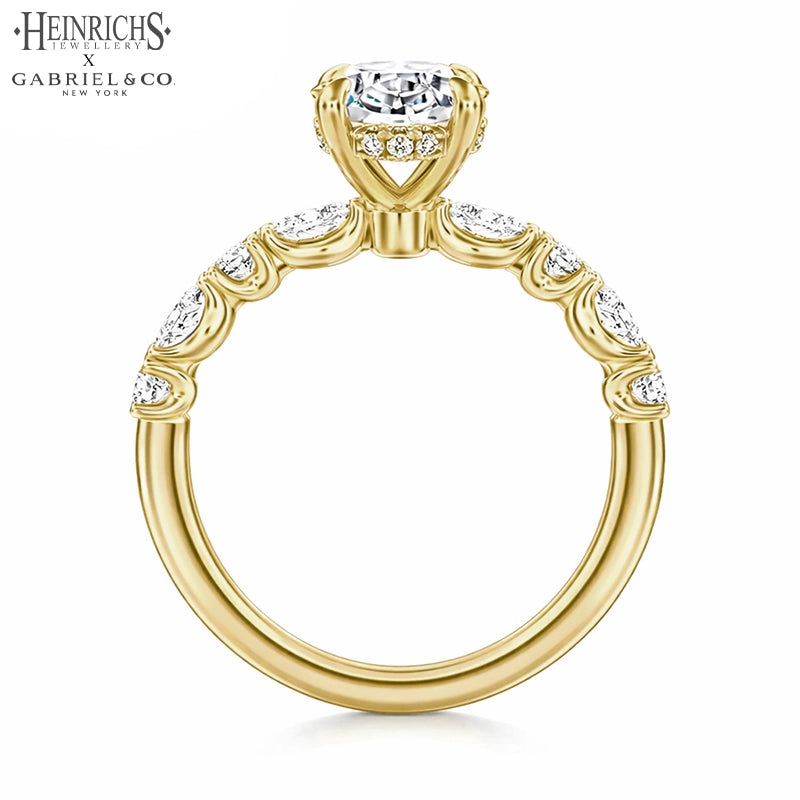 1.25ctr-3.00ctr Oval Cut Lab Grown Diamond Ring