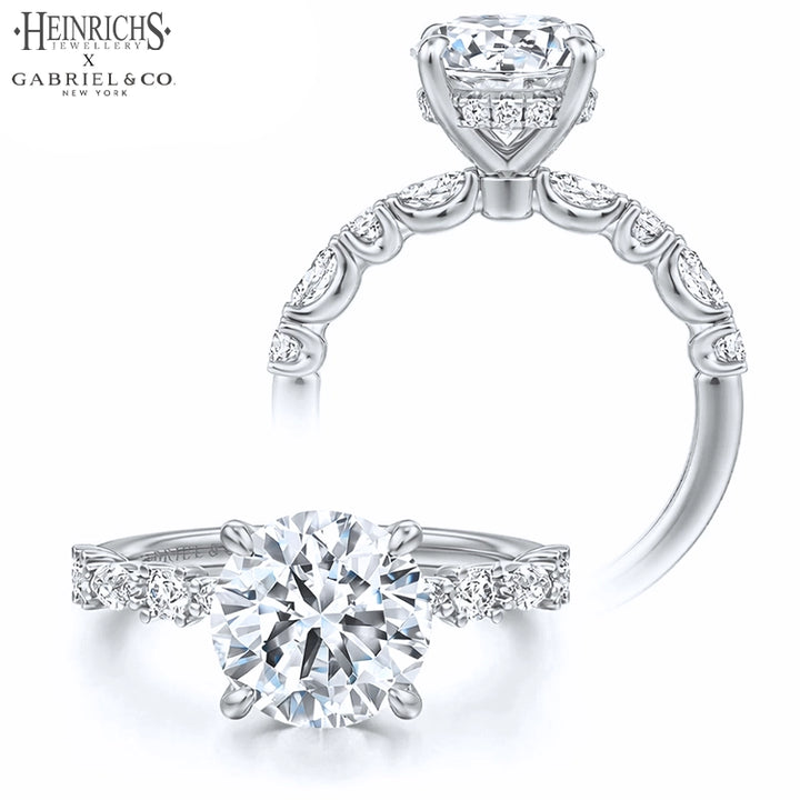 1.50ctr-3.00ctr Round Cut Lab Grown Diamond Ring Tailor Made