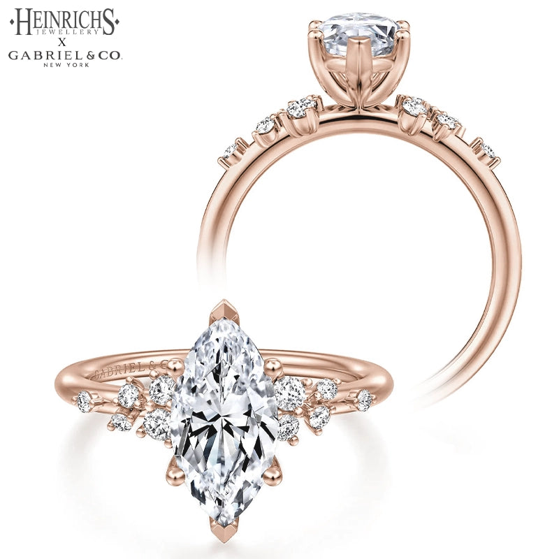 1.25ctr-2.50ctr Marquise Cut Lab Grown Diamond Ring