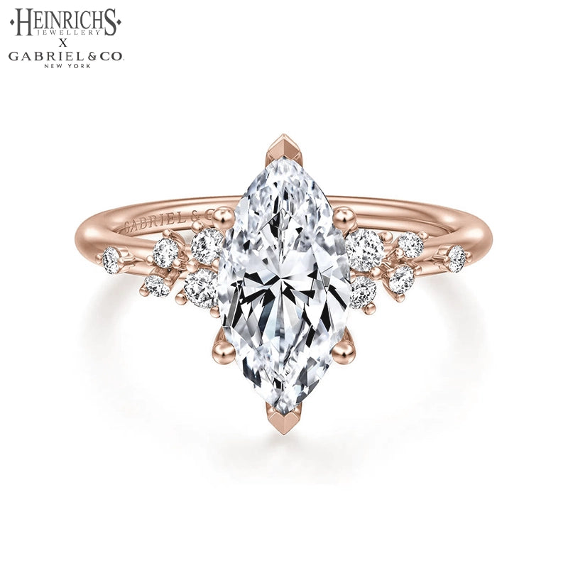 1.25ctr-2.50ctr Marquise Cut Lab Grown Diamond Ring
