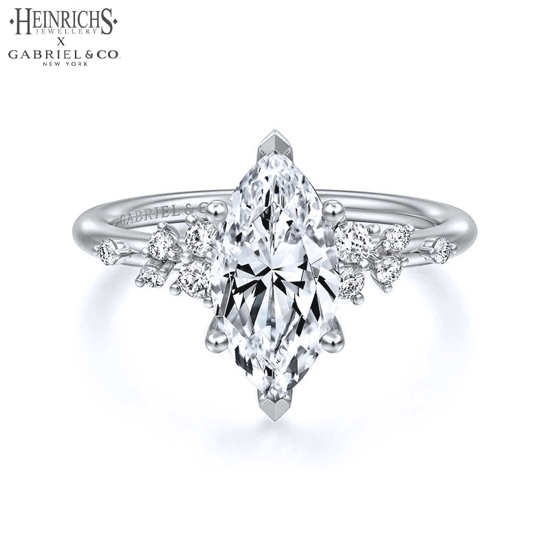 1.25ctr-2.50ctr Marquise Cut Lab Grown Diamond Ring