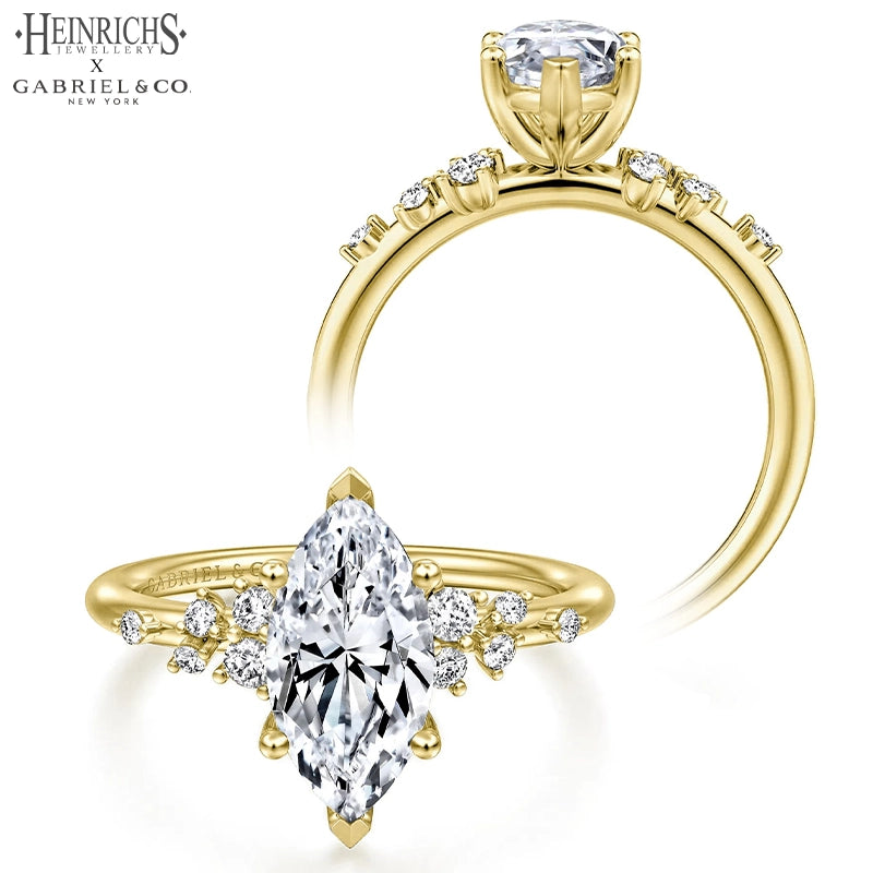 1.25ctr-2.50ctr Marquise Cut Lab Grown Diamond Ring