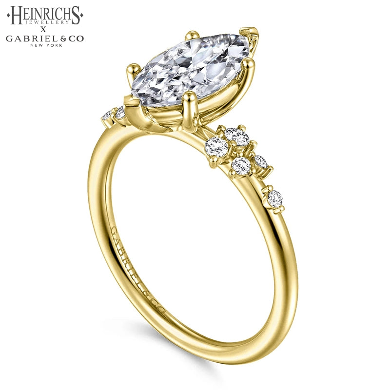 1.25ctr-2.50ctr Marquise Cut Lab Grown Diamond Ring