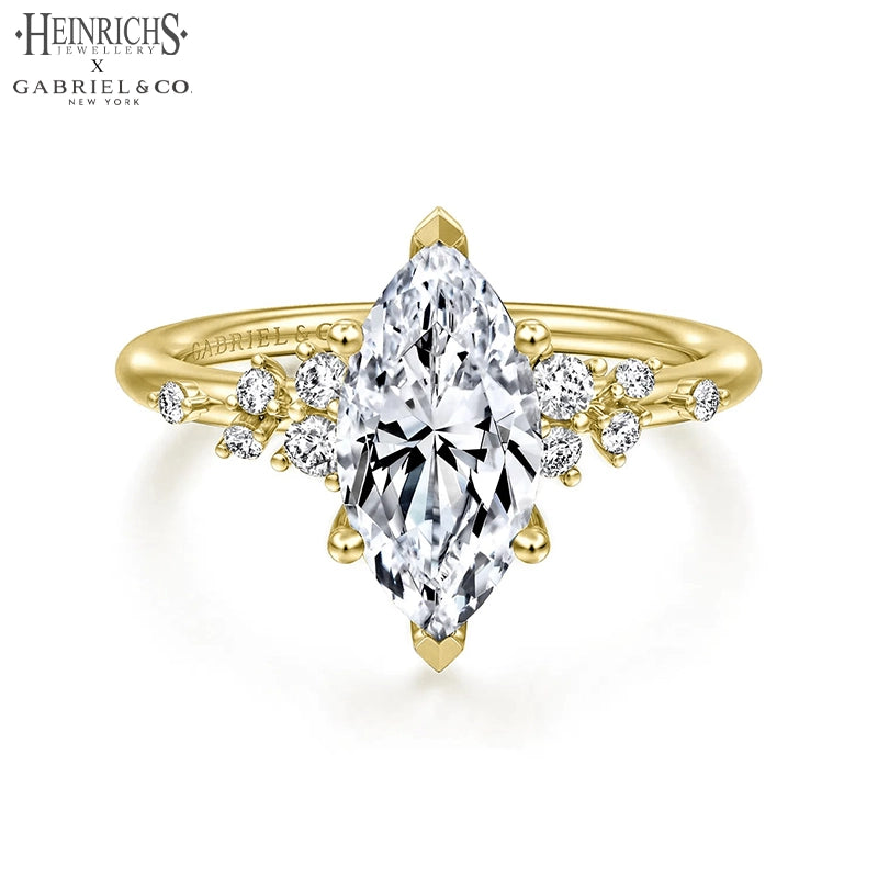 1.25ctr-2.50ctr Marquise Cut Lab Grown Diamond Ring