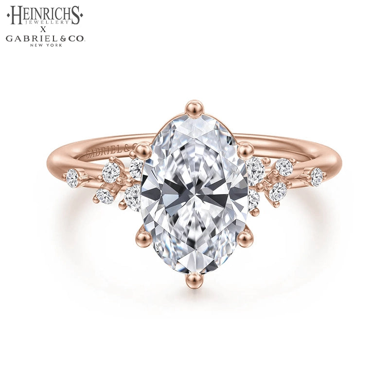 1.25ctr-2.50ctr Oval Cut Lab Grown Diamond Ring Tailor Made