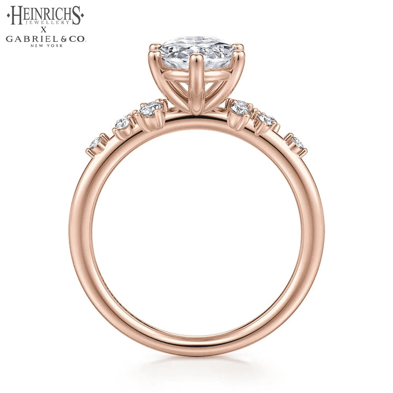 1.25ctr-2.50ctr Oval Cut Lab Grown Diamond Ring Tailor Made