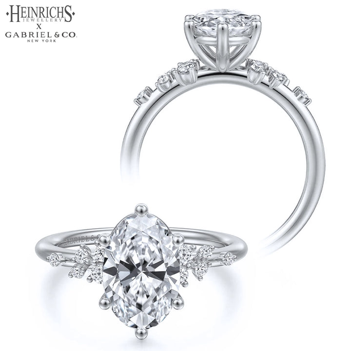 1.25ctr-2.50ctr Oval Cut Lab Grown Diamond Ring Tailor Made