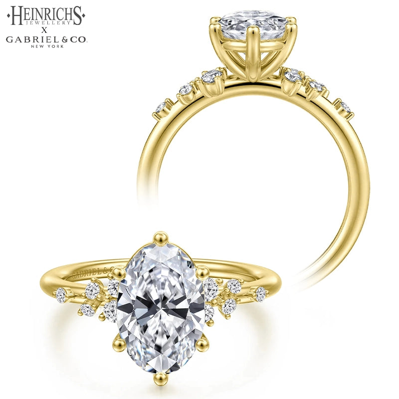 1.25ctr-2.50ctr Oval Cut Lab Grown Diamond Ring Tailor Made