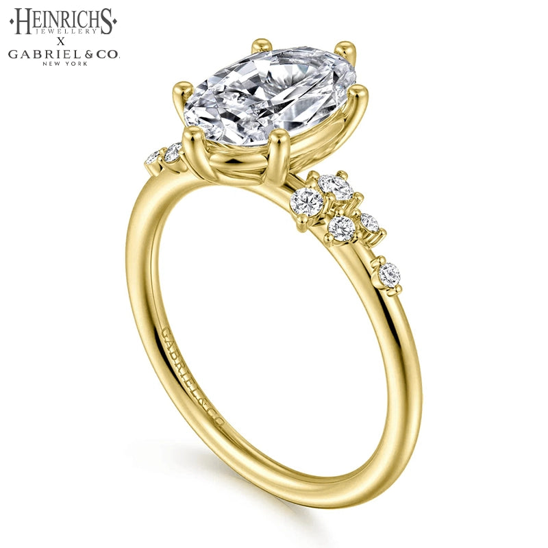 1.25ctr-2.50ctr Oval Cut Lab Grown Diamond Ring Tailor Made