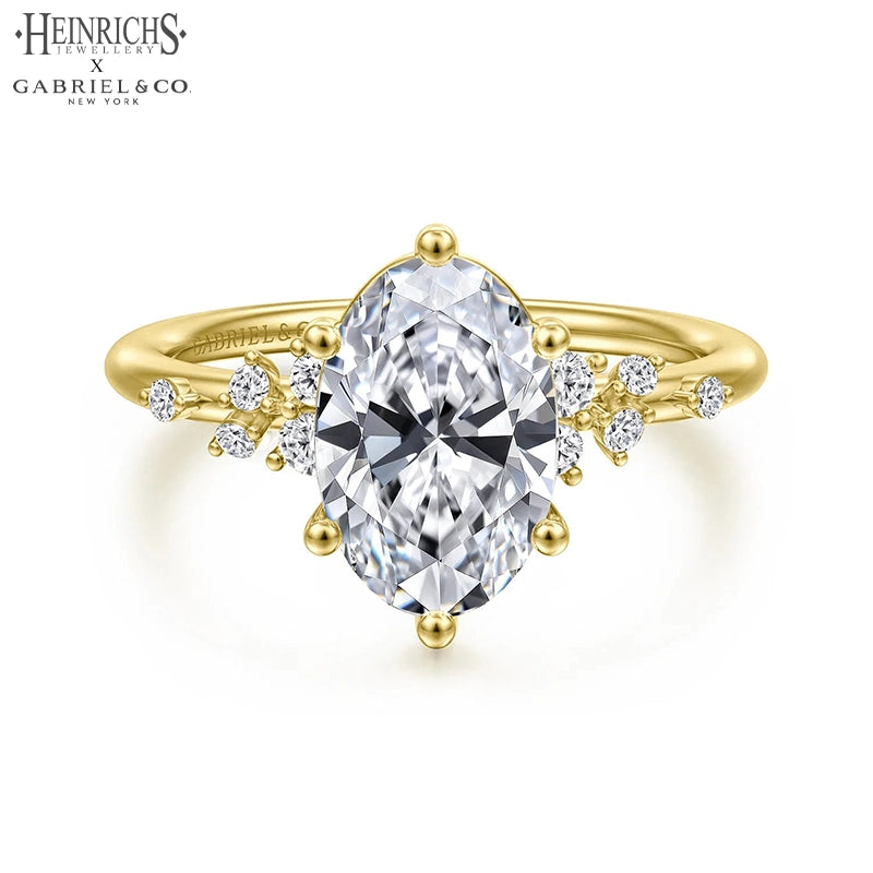 1.25ctr-2.50ctr Oval Cut Lab Grown Diamond Ring Tailor Made