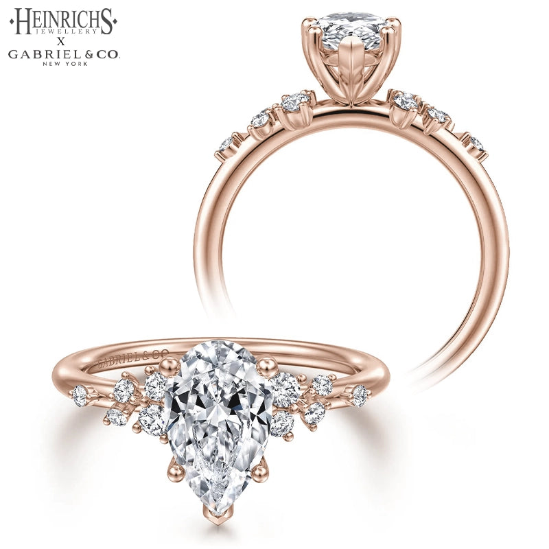 1.25ctr-2.50ctr Pear Cut Lab Grown Diamond Ring