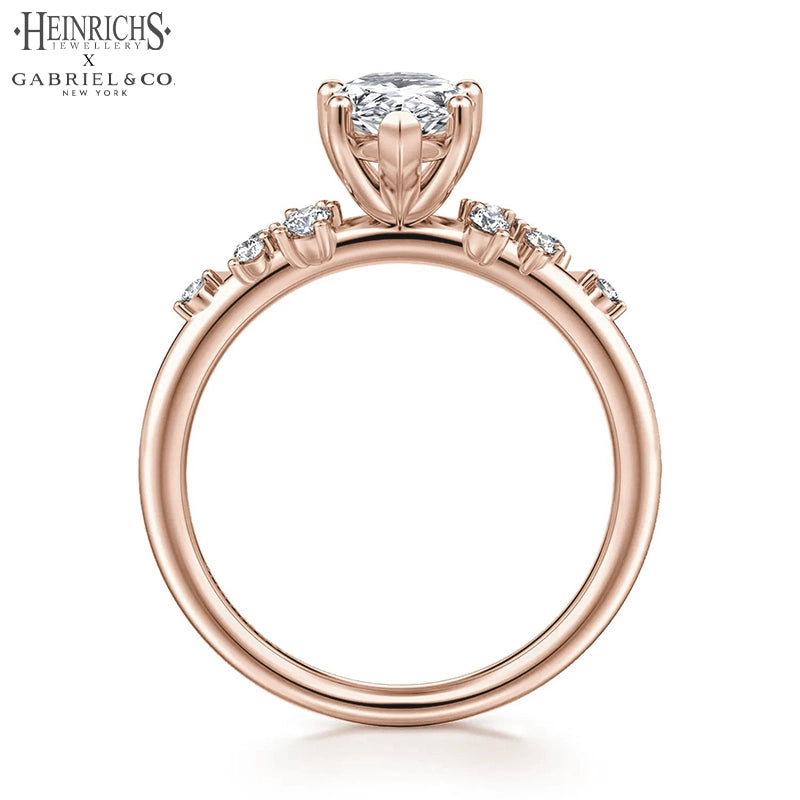1.25ctr-2.50ctr Pear Cut Lab Grown Diamond Ring