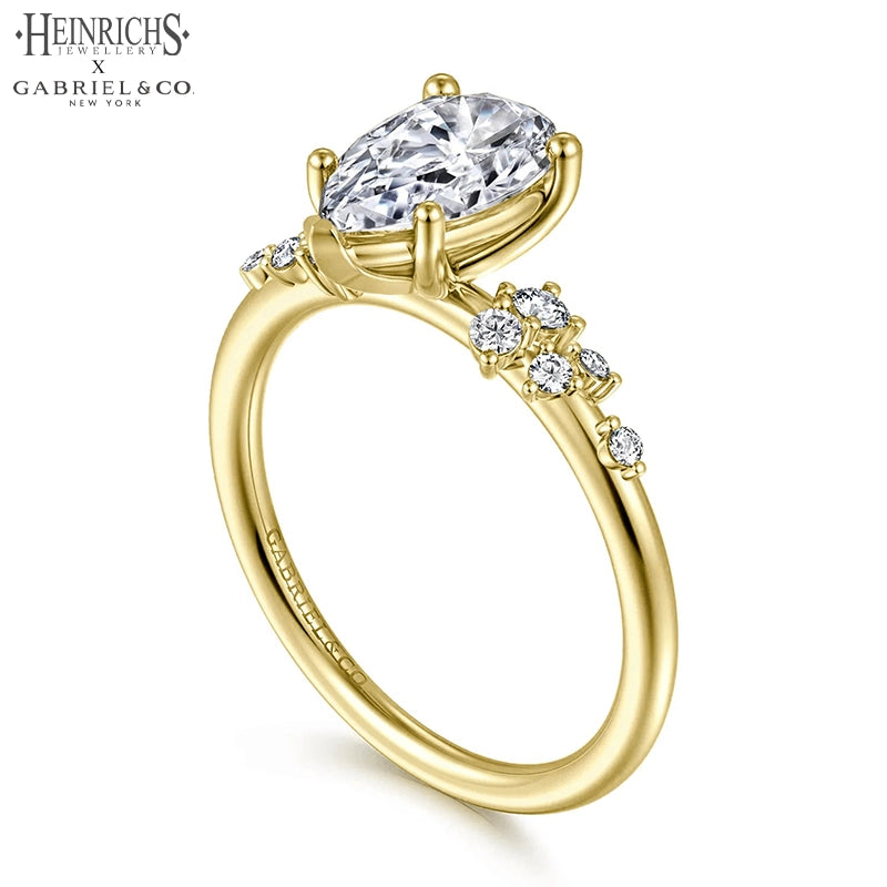 1.25ctr-2.50ctr Pear Cut Lab Grown Diamond Ring Tailor Made