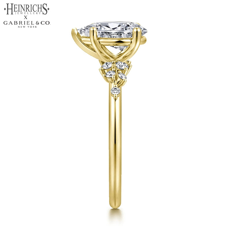 1.25ctr-2.50ctr Pear Cut Lab Grown Diamond Ring