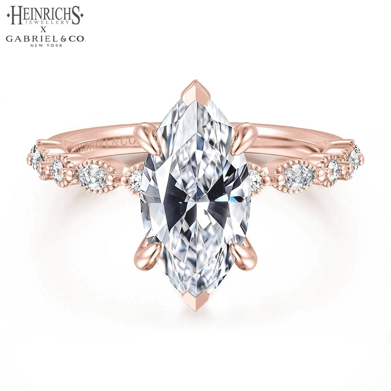 1.25ctr-2.50ctr Marquise Cut Lab Grown Diamond Ring