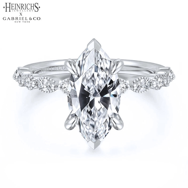 1.25ctr-2.50ctr Marquise Cut Lab Grown Diamond Ring
