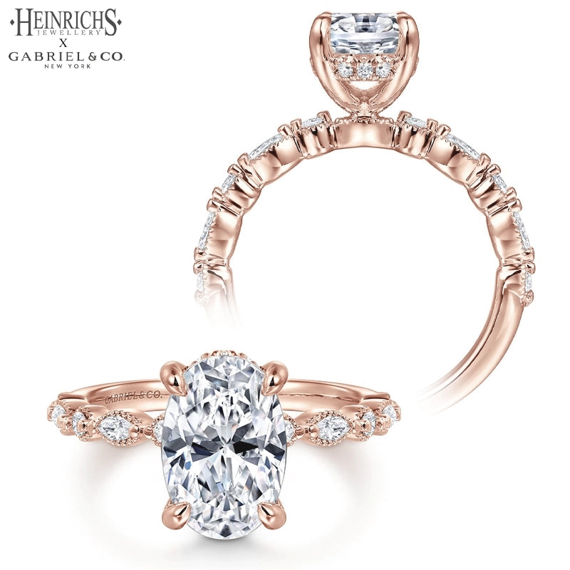 1.25ctr-2.50ctr Oval Cut Lab Grown Diamond Ring Tailor Made
