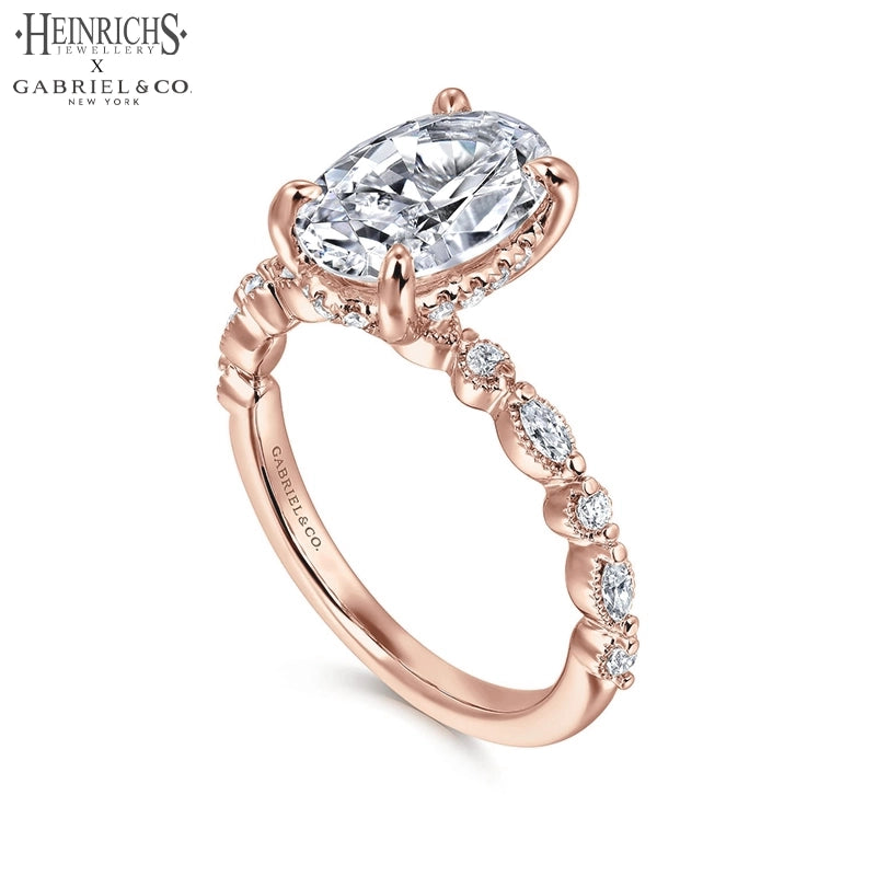 1.25ctr-2.50ctr Oval Cut Lab Grown Diamond Ring Tailor Made
