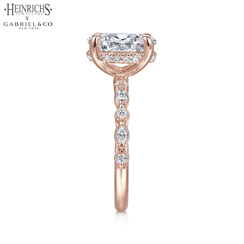 1.25ctr-2.50ctr Oval Cut Lab Grown Diamond Ring Tailor Made