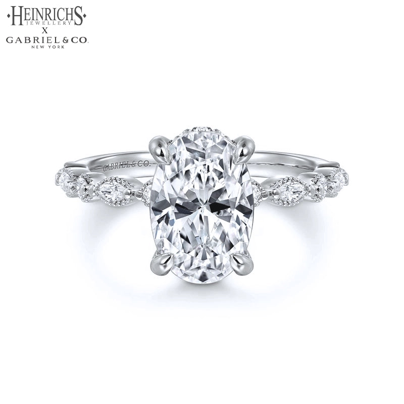 1.25ctr-2.50ctr Oval Cut Lab Grown Diamond Ring Tailor Made