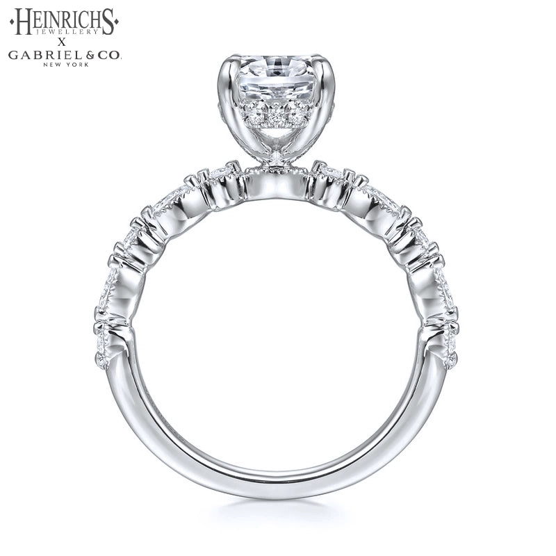 1.25ctr-2.50ctr Oval Cut Lab Grown Diamond Ring Tailor Made