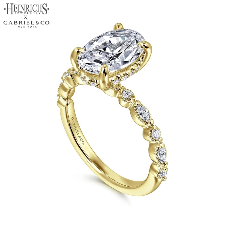 1.25ctr-2.50ctr Oval Cut Lab Grown Diamond Ring Tailor Made