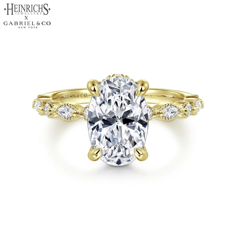 1.25ctr-2.50ctr Oval Cut Lab Grown Diamond Ring Tailor Made