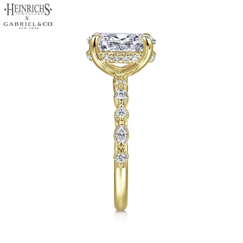 1.25ctr-2.50ctr Oval Cut Lab Grown Diamond Ring Tailor Made