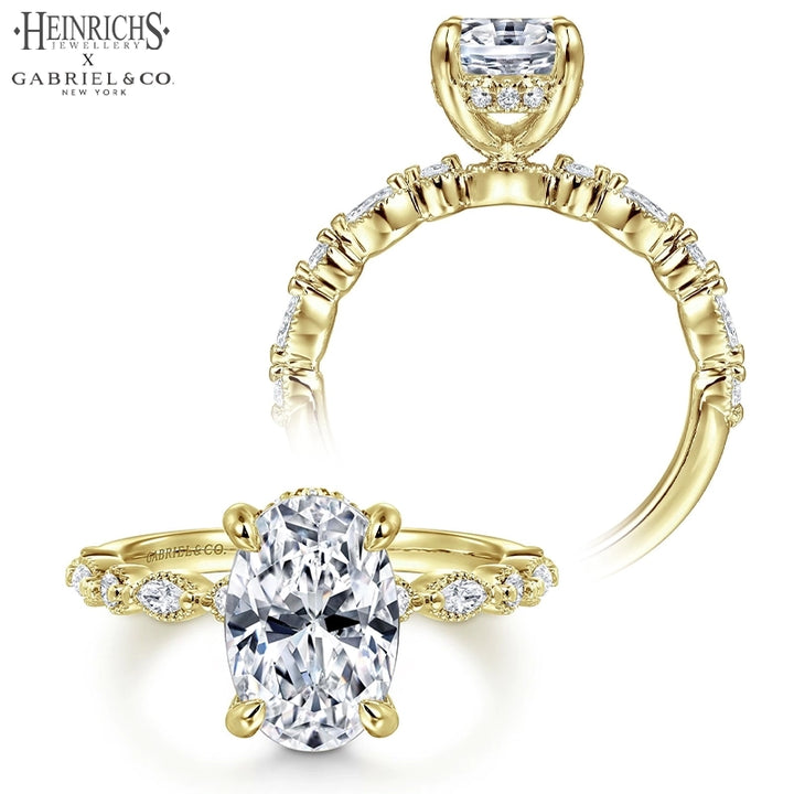 1.25ctr-2.50ctr Oval Cut Lab Grown Diamond Ring Tailor Made