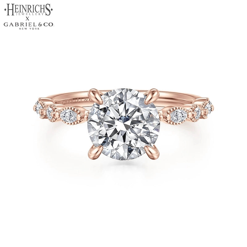 1.25ctr-2.50ctr Round Cut Lab Grown Diamond Ring Tailor Made