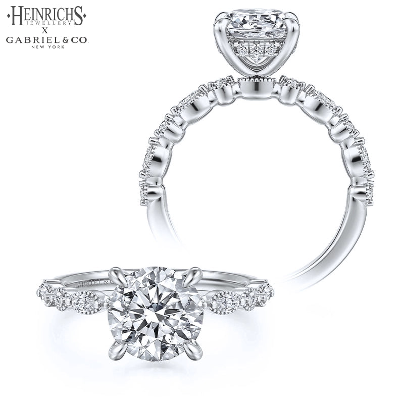1.25ctr-2.50ctr Round Cut Lab Grown Diamond Ring Tailor Made