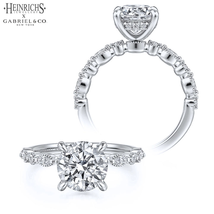 1.25ctr-2.50ctr Round Cut Lab Grown Diamond Ring Tailor Made