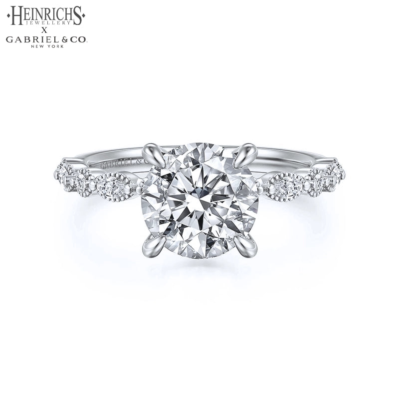 1.25ctr-2.50ctr Round Cut Lab Grown Diamond Ring Tailor Made