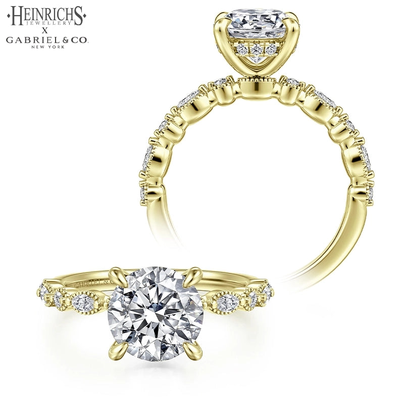 1.25ctr-2.50ctr Round Cut Lab Grown Diamond Ring Tailor Made