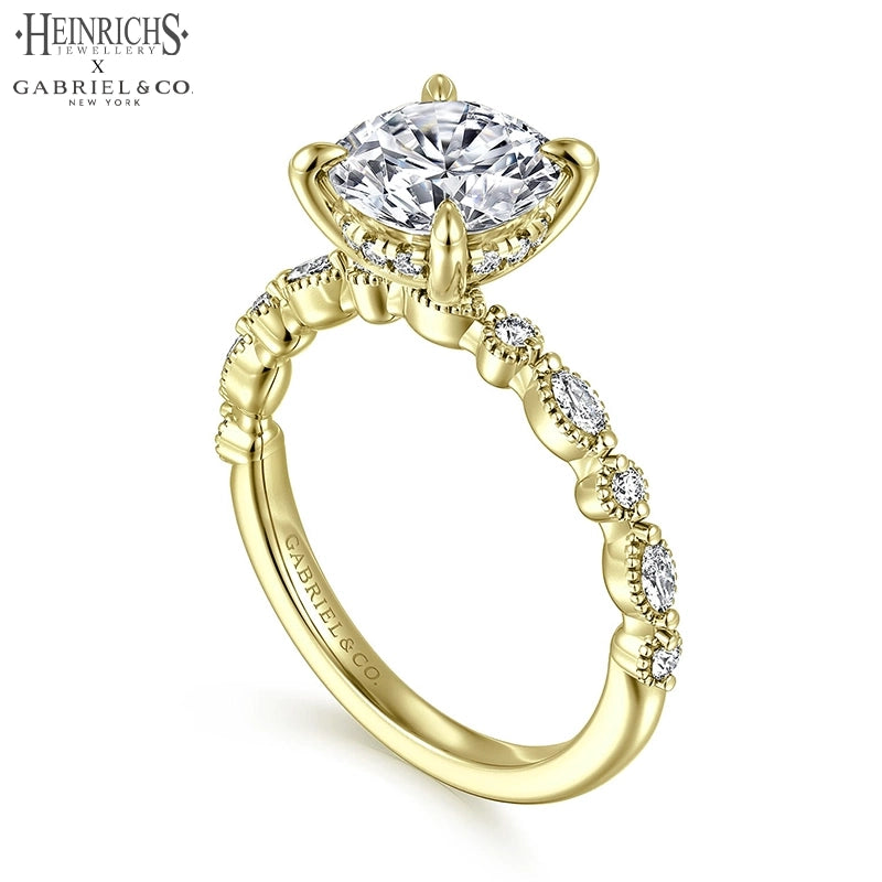 1.25ctr-2.50ctr Round Cut Lab Grown Diamond Ring Tailor Made