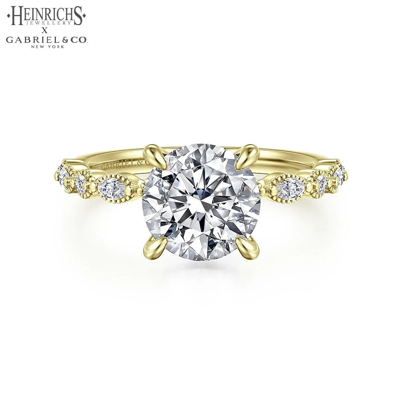 1.25ctr-2.50ctr Round Cut Lab Grown Diamond Ring Tailor Made