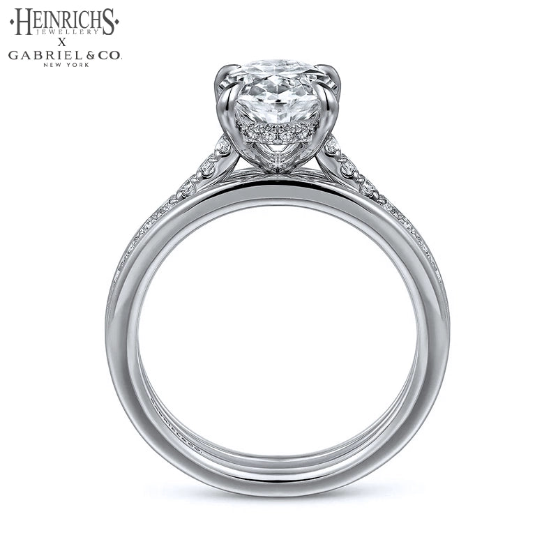 1.50ctr-3.00ctr Oval Cut Lab Grown Diamond Ring Tailor Made